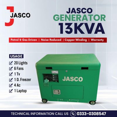 Jasco Titanium Series 13 KVA Petrol Generator